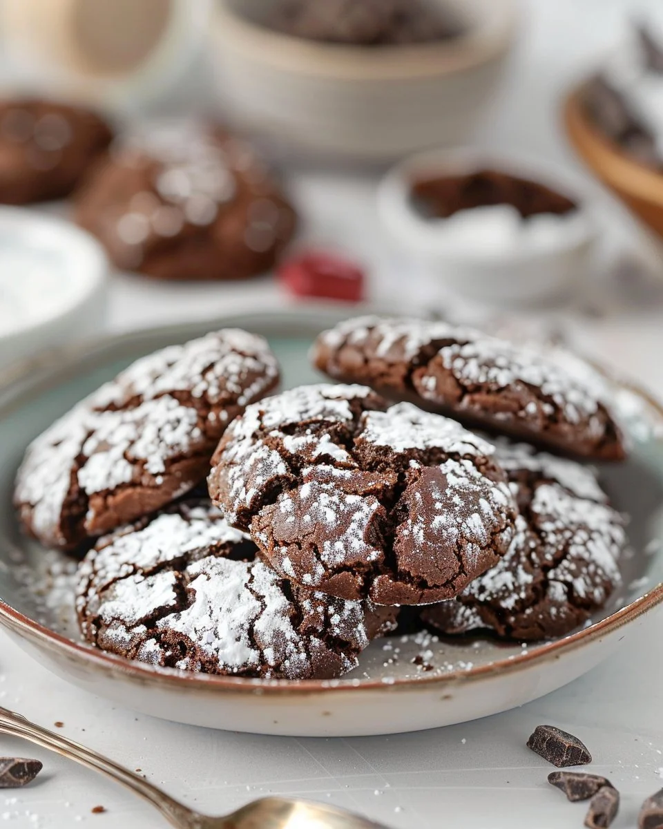 Chocolate Crinkle Cookies