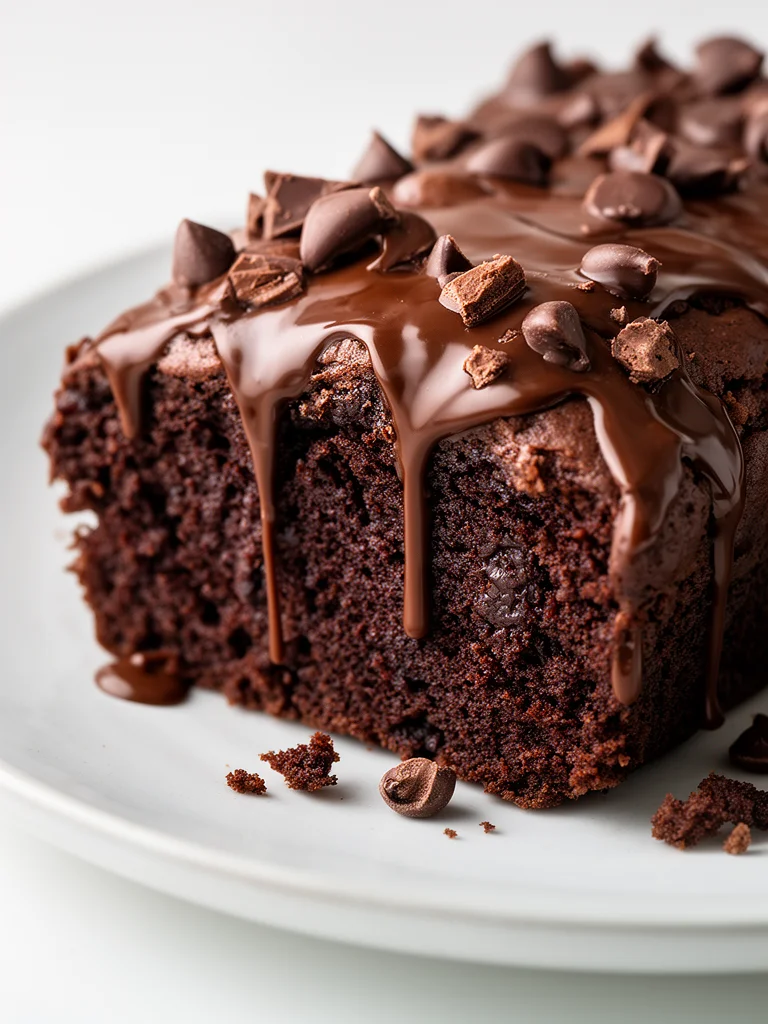 Delicious hot fudge brownie bread fresh out of the oven