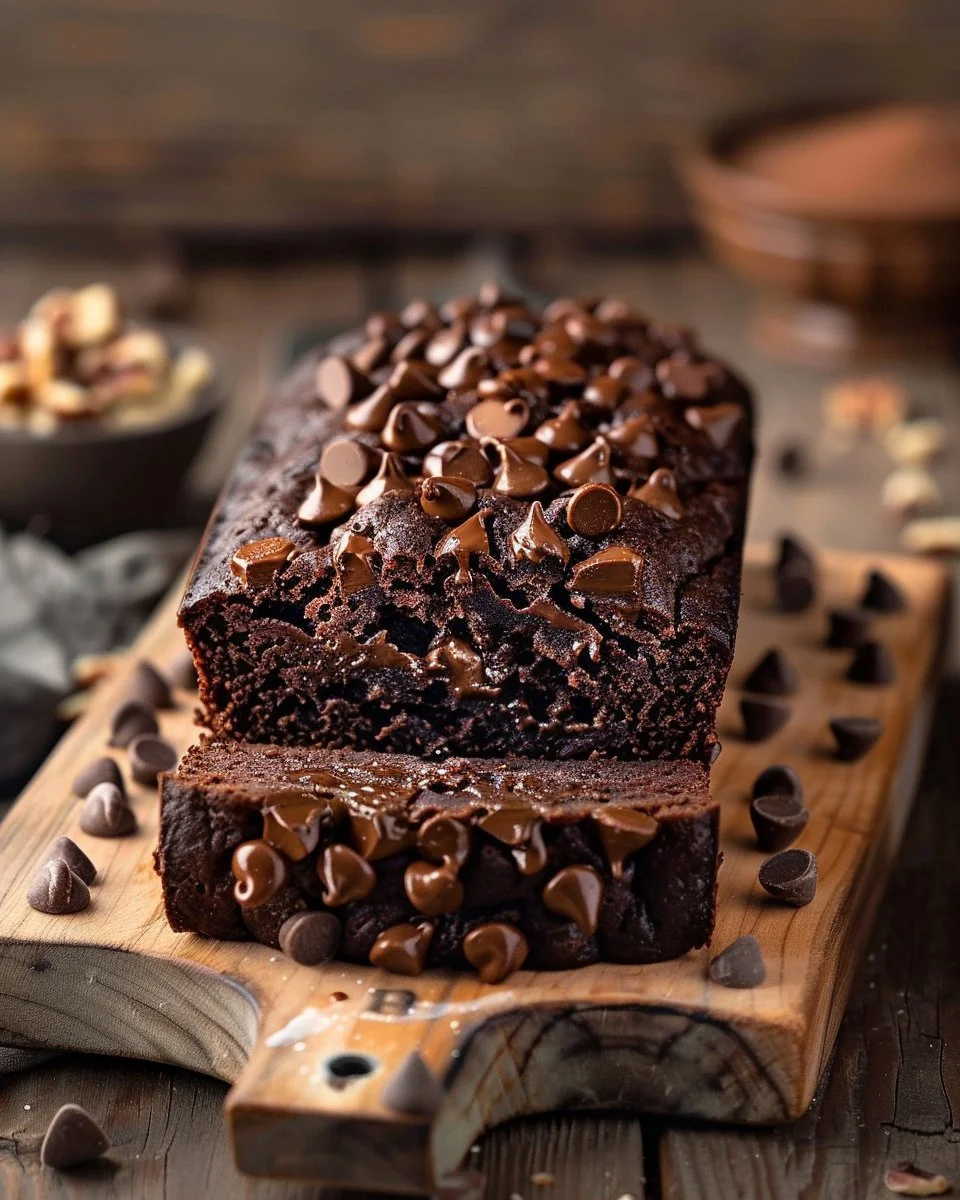 Hot Fudge Brownie Bread