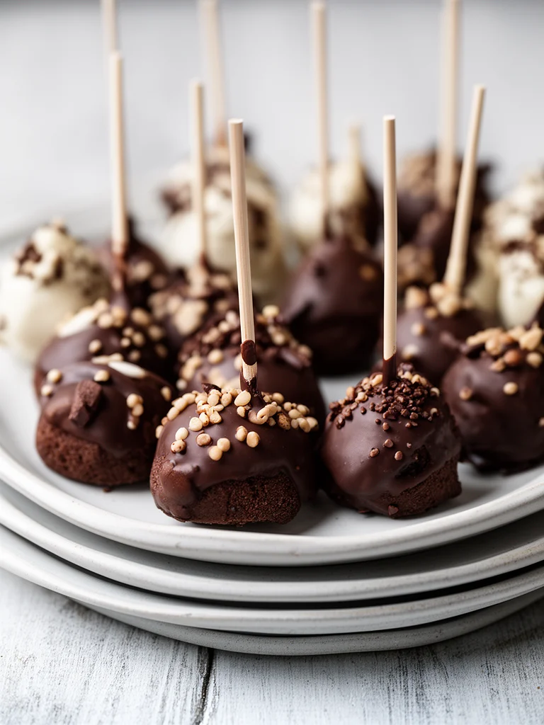 Delicious homemade cake pops displayed on a tray for a fun baking treat.