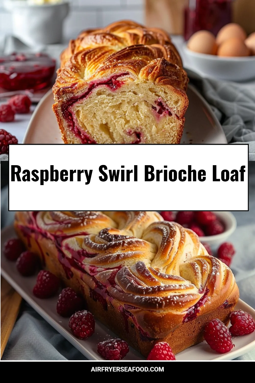 Raspberry Swirl Brioche Loaf