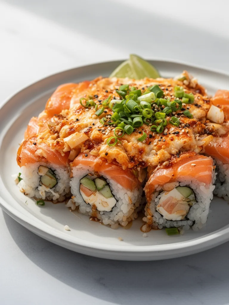 Spicy Salmon Sushi Bake Recipe