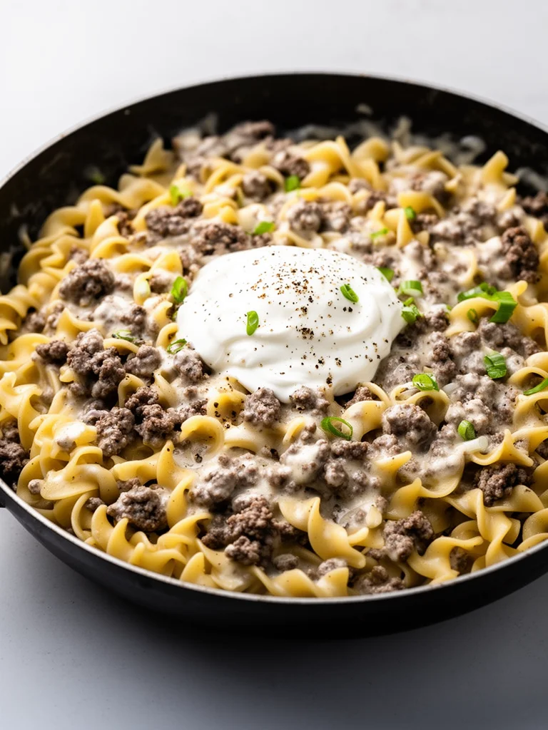 30-Minute Ground Beef Stroganoff