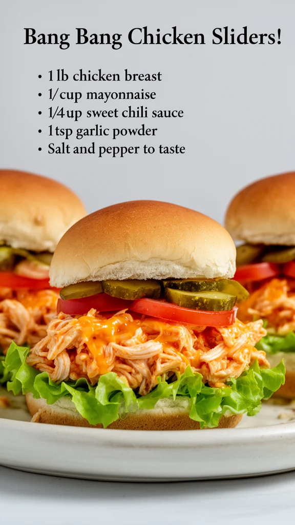 Bang Bang Chicken Sliders