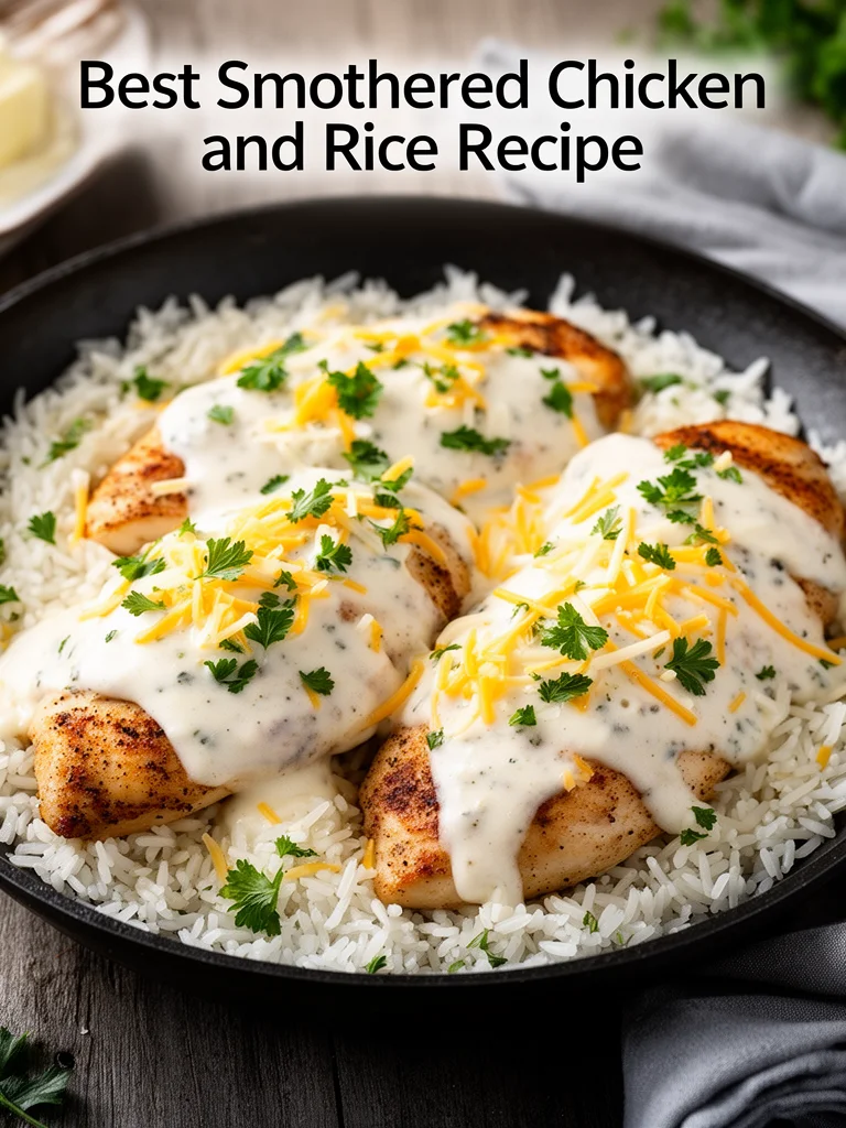 Best Smothered Chicken and Rice Recipe
