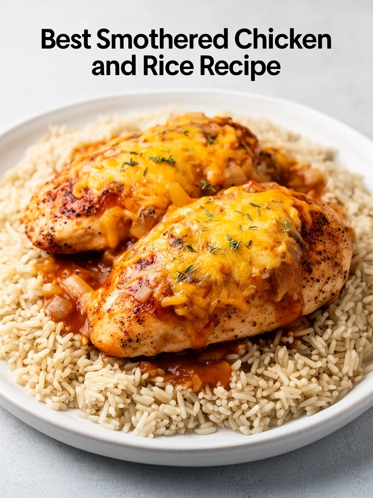 Best Smothered Chicken and Rice Recipe