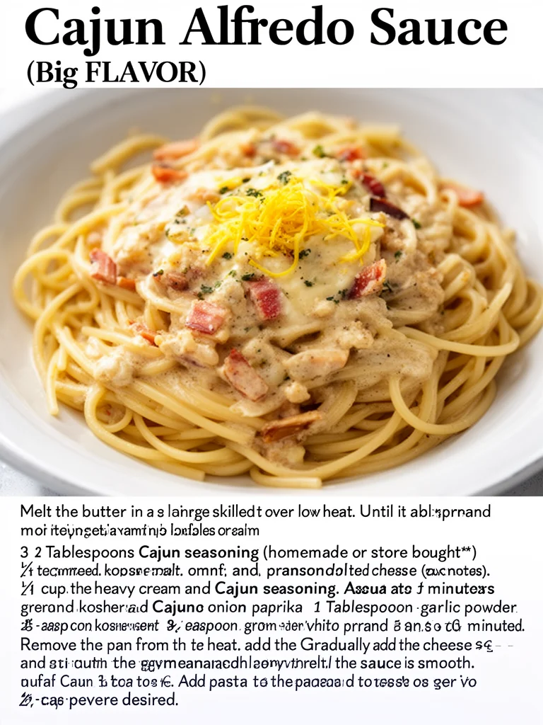 Cajun Alfredo Sauce (Big FLAVOR!)