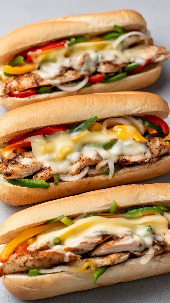Chicken Philly Cheese Steaks