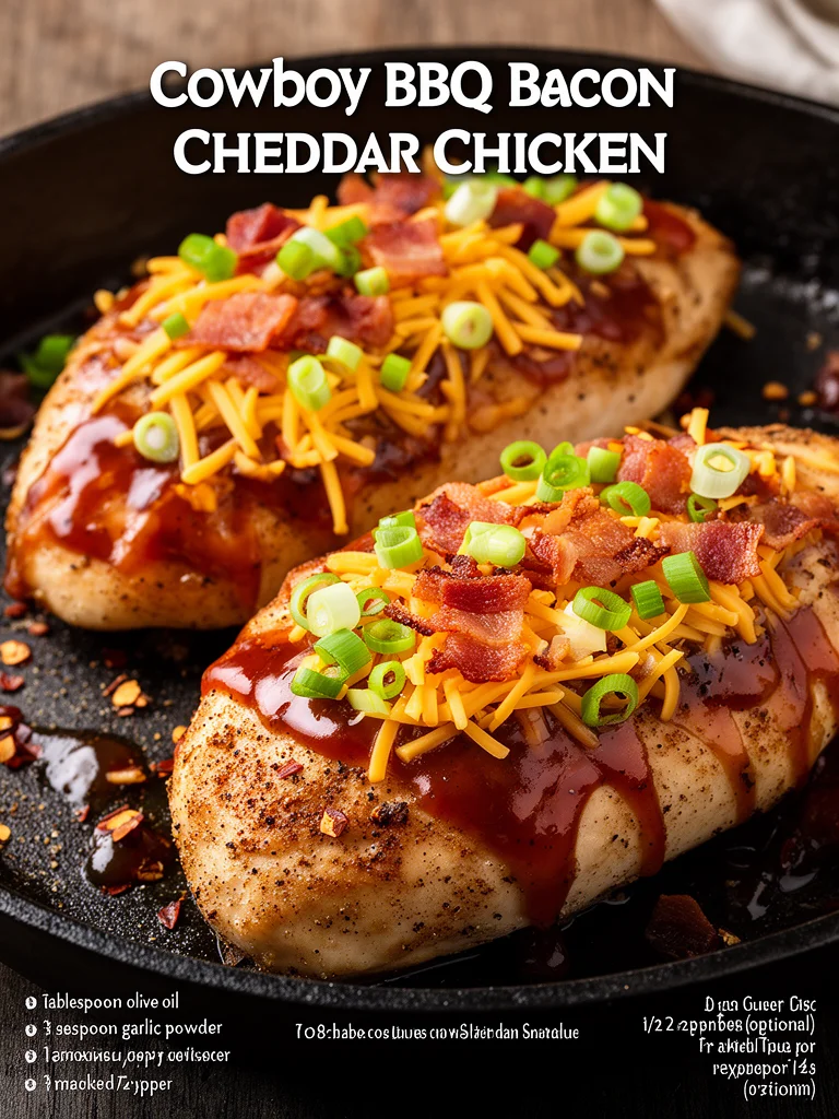 Cowboy BBQ Bacon Cheddar Chicken