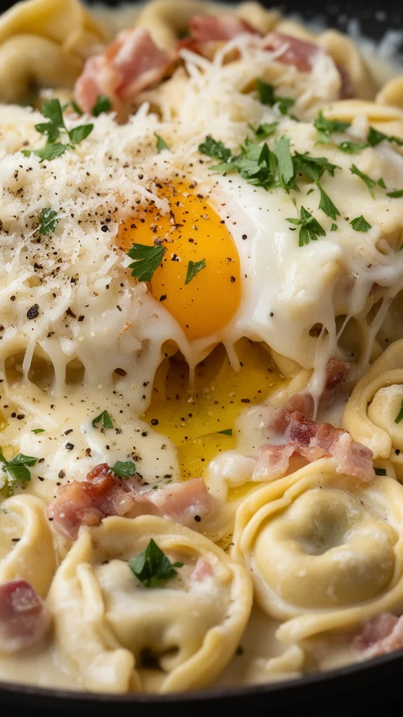 Creamy Tortellini Carbonara