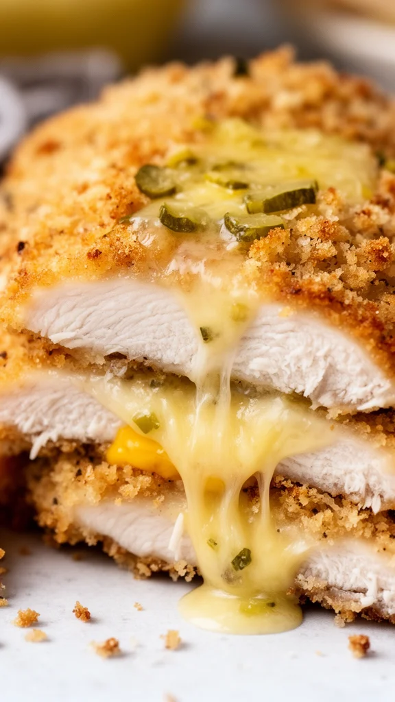 Crispy Dill Pickle Parmesan Chicken