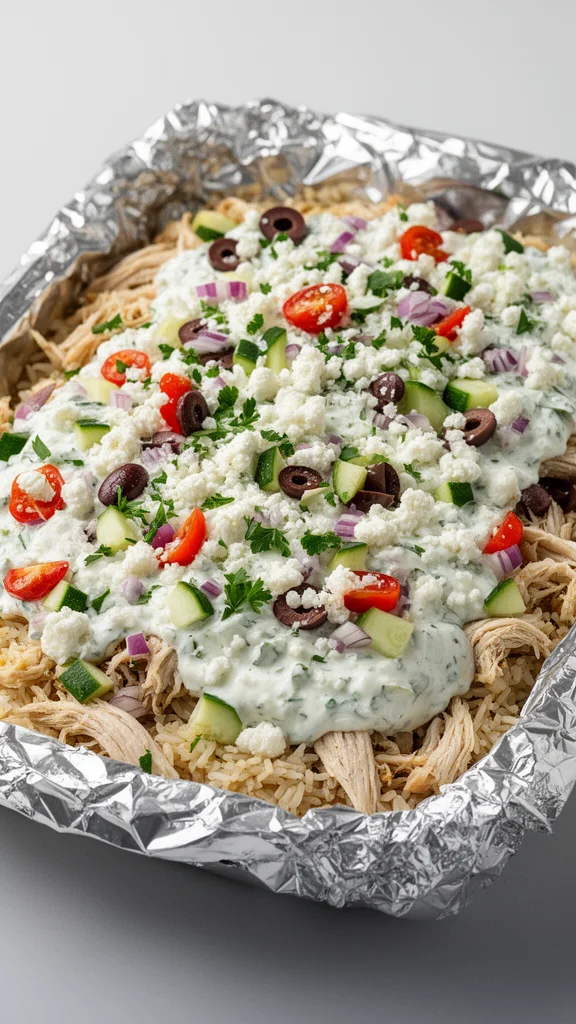 Dump-and-Bake Chicken Tzatziki Casserole