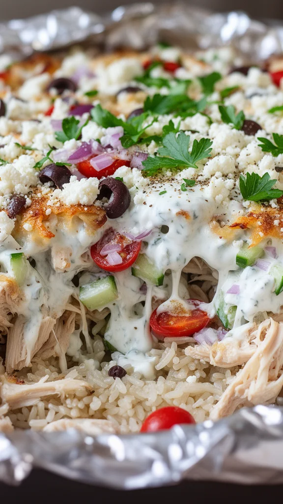 Dump-and-Bake Chicken Tzatziki Casserole