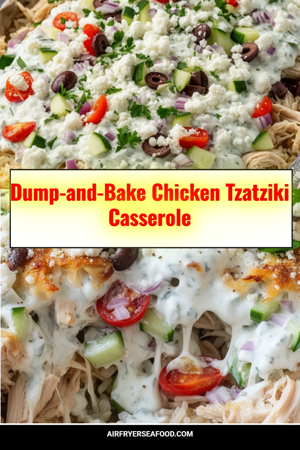 Dump-and-Bake Chicken Tzatziki Casserole