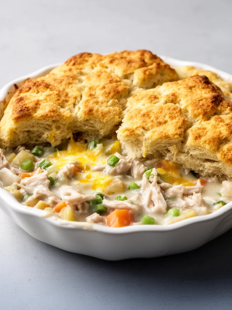 Easy and Delicious Chicken Pot Pie with Biscuits Recipe