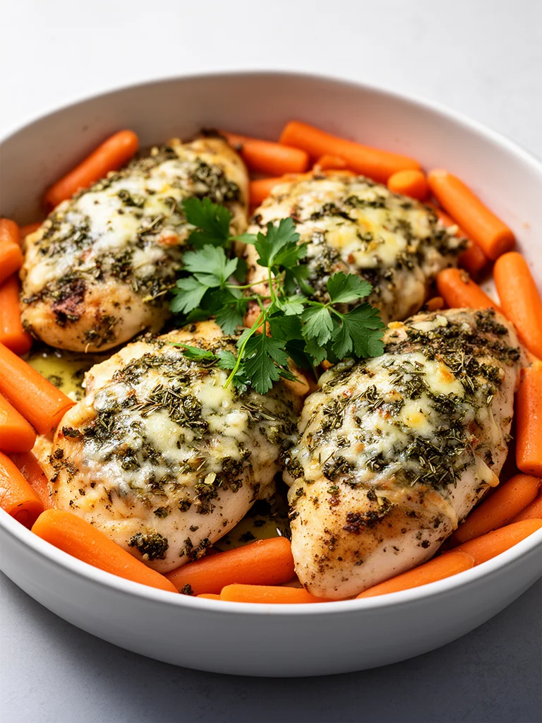 Garlic Herb Chicken & Carrot Plate