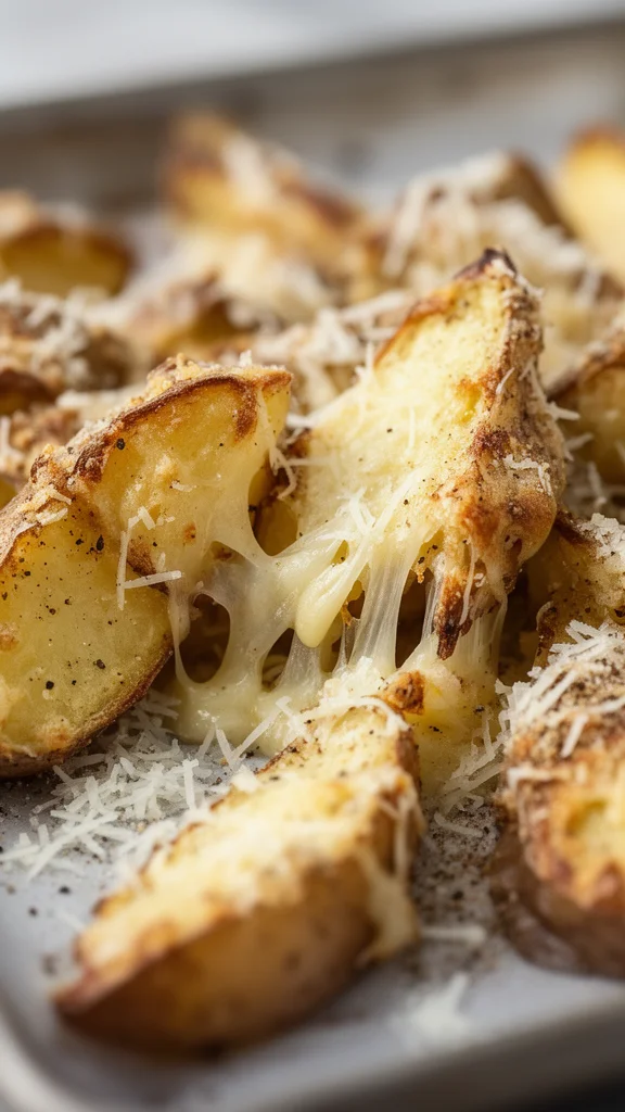 Garlic Parmesan Potato Wedges