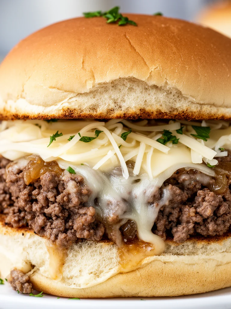 Irresistible French Onion Beef Sloppy Joes