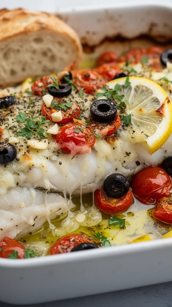 Mediterranean Baked Fish