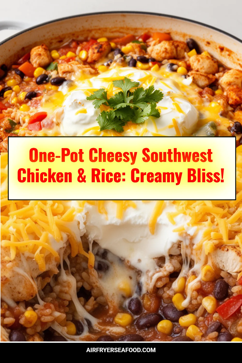 One-Pot Cheesy Southwest Chicken & Rice: Creamy Bliss!