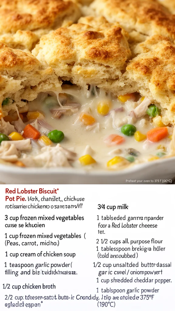 Red Lobster Biscuit Chicken Pot Pie