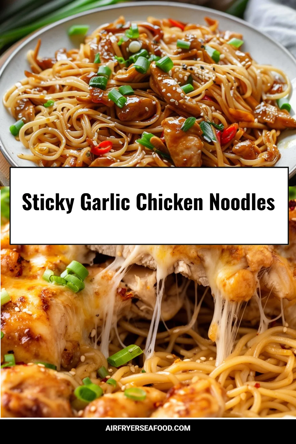 Sticky Garlic Chicken Noodles