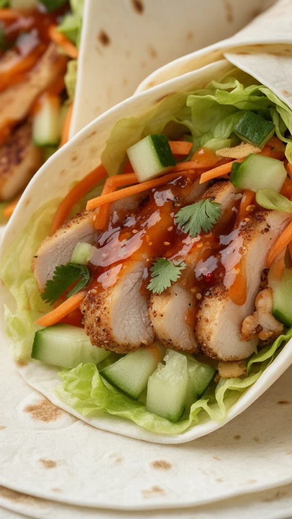 Sweet Chili Chicken Wraps