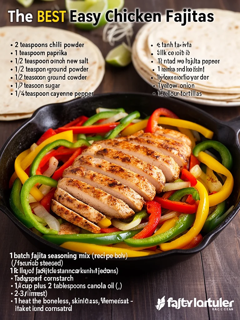 The BEST Easy Chicken Fajitas